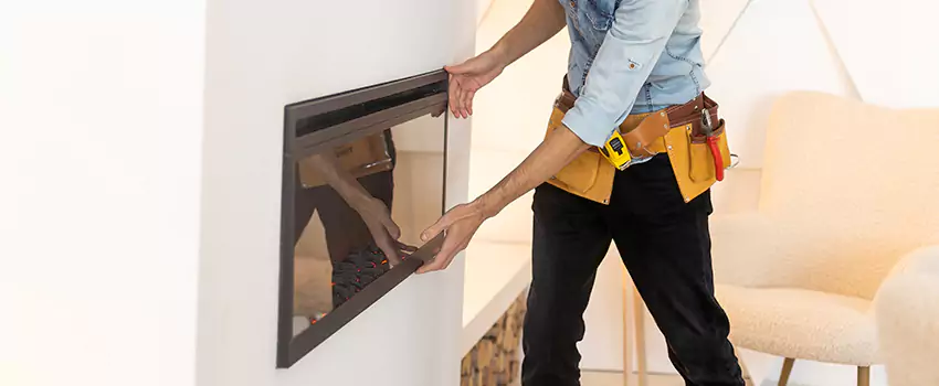 Metal Fireplace Installation in North Potomac, Maryland