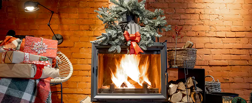 Travis Industries Linear Gas Fireplace Installation in North Potomac, Maryland