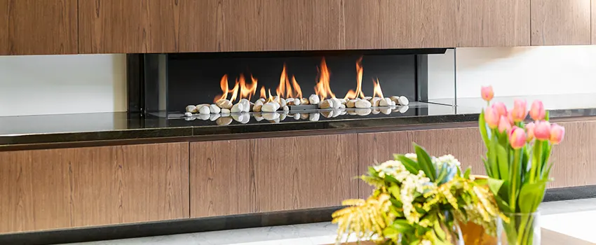 Double-height Fireplace Design Refurbishment in North Potomac, Maryland