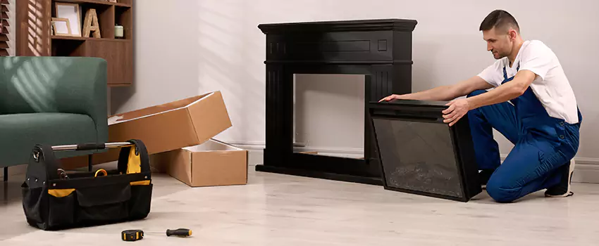 Old Rusted Metal Fireplace Repair And Replacement in North Potomac, MD